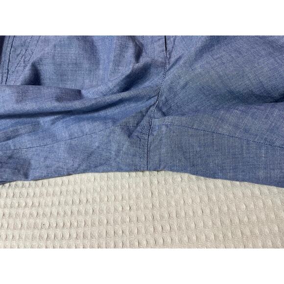 Talbots Relaxed Chino Blue 100% Cotton Causal Workwear Women's Pants Size 16 - Picture 8 of 9
